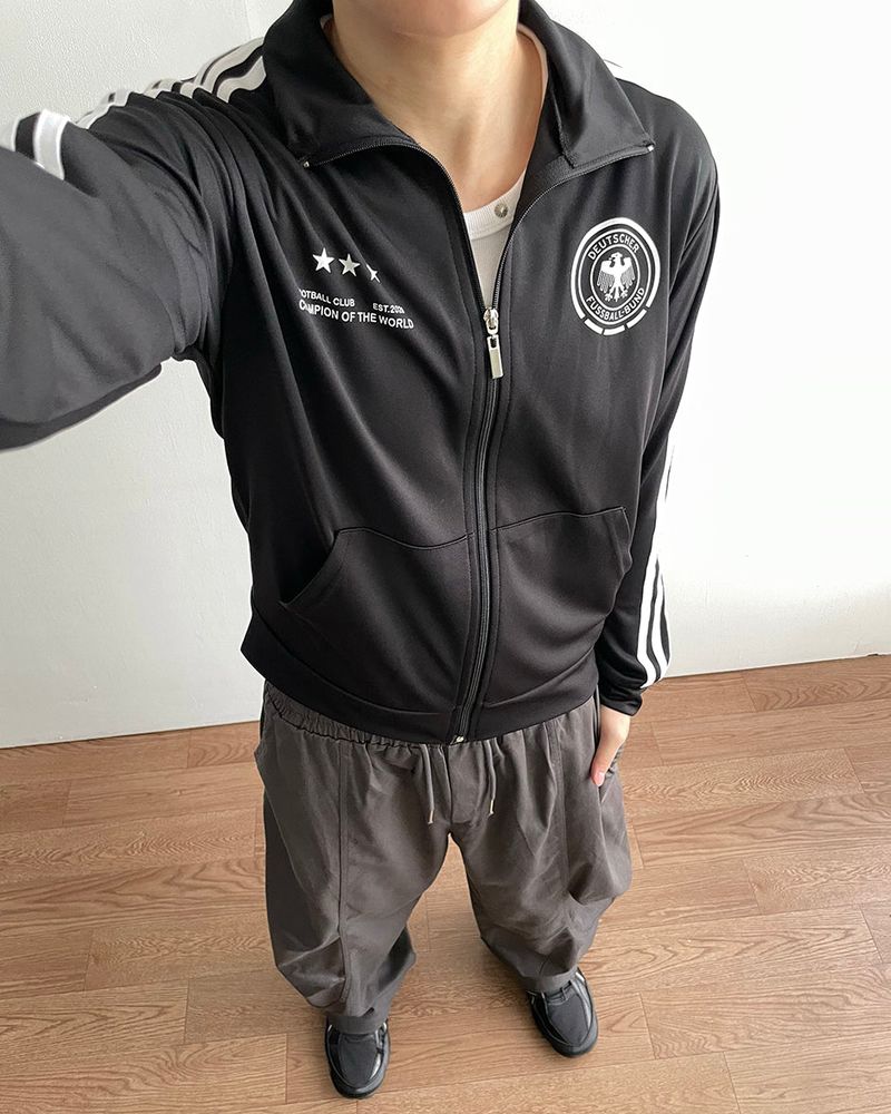 Roster Crop Track Zip-up