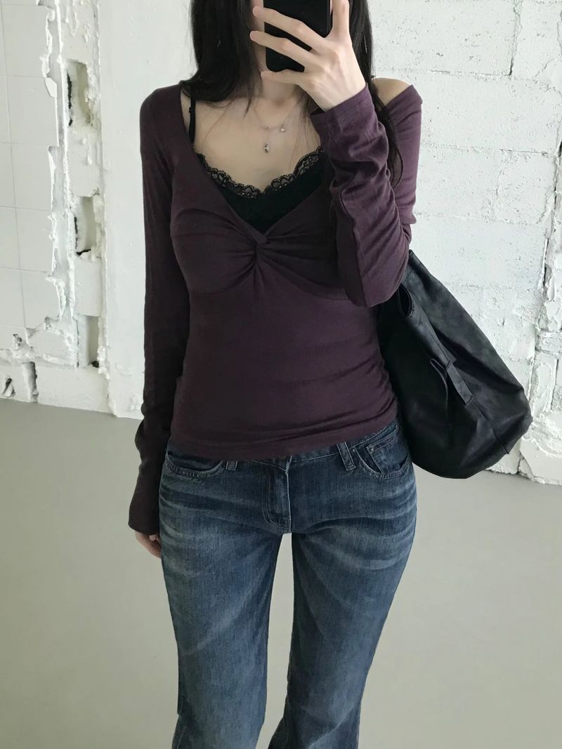 Luna Twisted T-Shirt (3color)