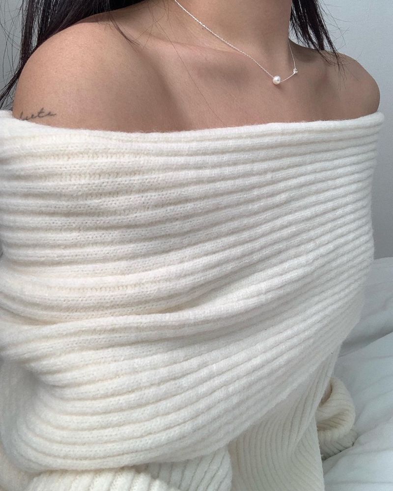 (silver925) パールキュービックネックレス *gold