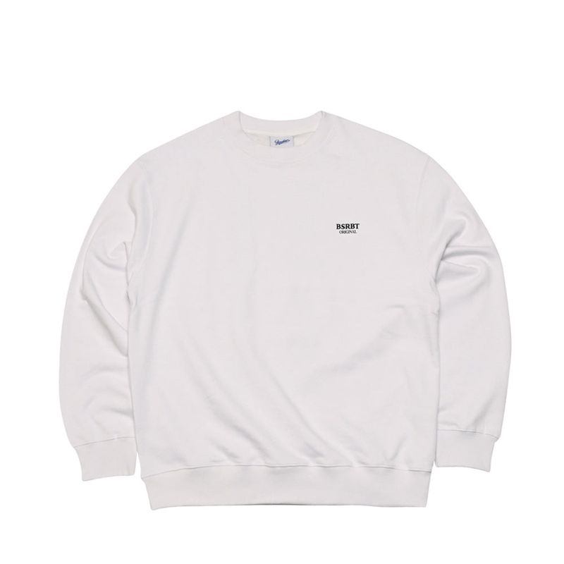 BSR2223FWPO073 MULTI LOGO CREWNECK WHITE