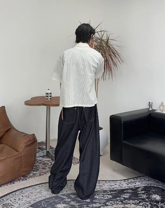 Ropel Summer Non-Faded Raw Denim Pants