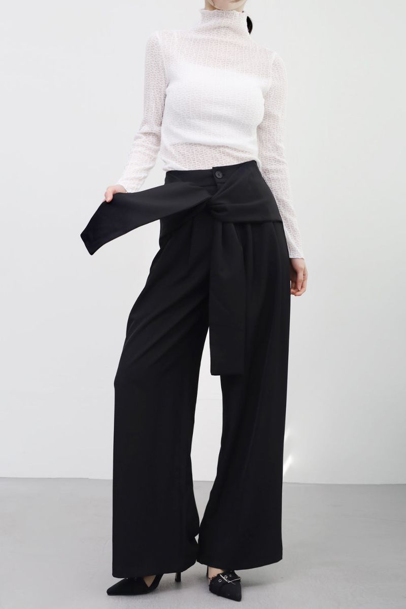 Gelle knot wide pants