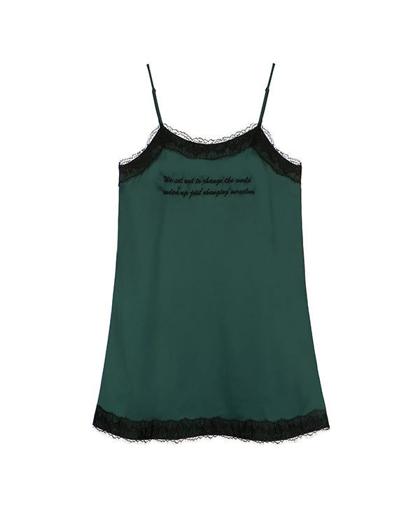 CLUT STUDIO(クラットスタジオ)の「lettering lace dress(Dresses)」