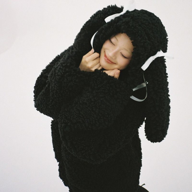 Sleepy Bunny Jacket - Black