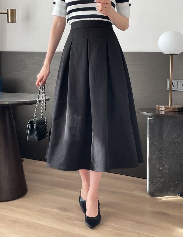 iam mari（アイアム マリ）の「Nebel Banding Pintuck Flare Skirt（Skirts）」