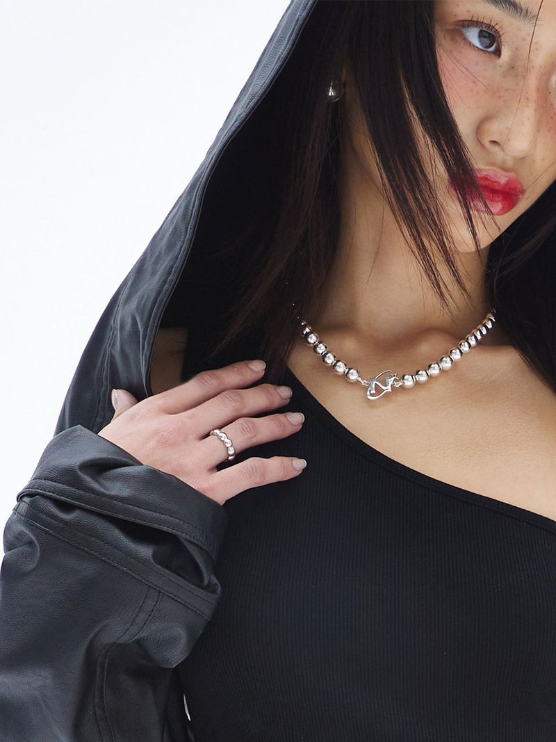 CURVY BALL RING (S)