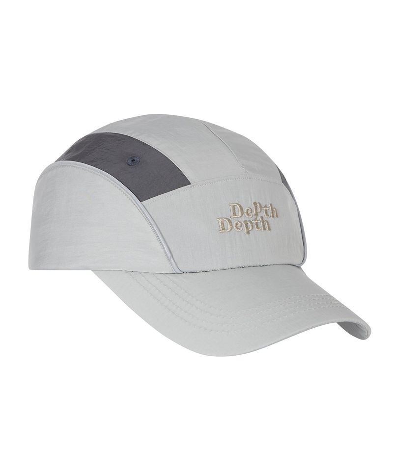 Depth Nylon 7 Panel Cap Light Gray