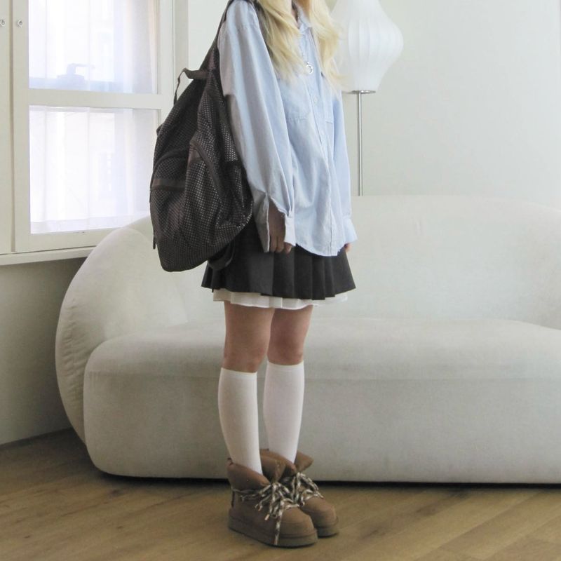 シフォンプリーツスカート