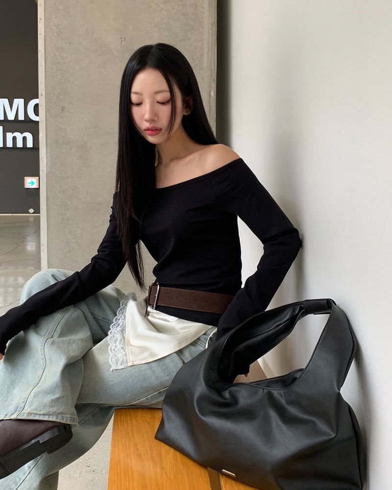 [ORIGIANL] Flow Leather Hobo Bag