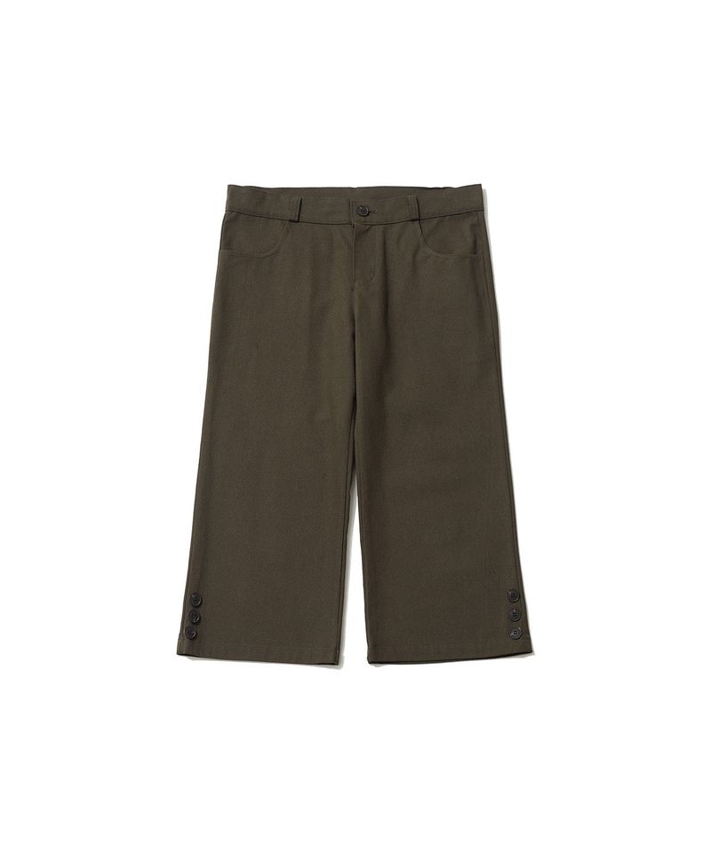 SNAP POINT CAPRI PANTS - KHAKI