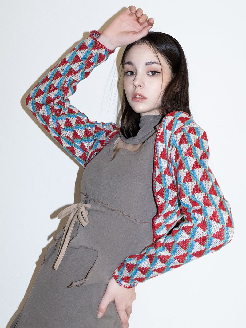 Squid Knit Bolero (RED)