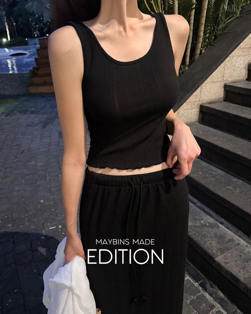 [MADE] Jue sleeveless & skirt set