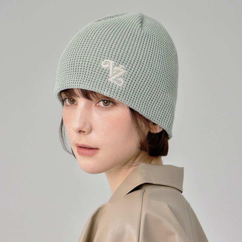Leaf VZ Logo Waffle Beanie / Mint