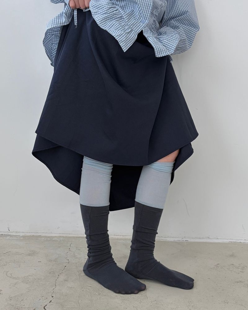 Two-color Knee Socks