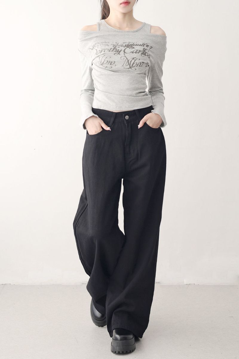 NONCODE（ノンコード）の「Sienna back buckle wide pants（Pants）」