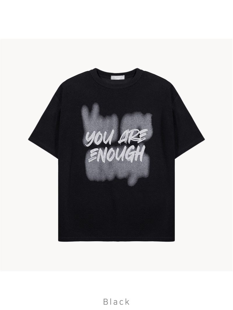 Enough Knit Short-Sleeve Tee (4 Colors)