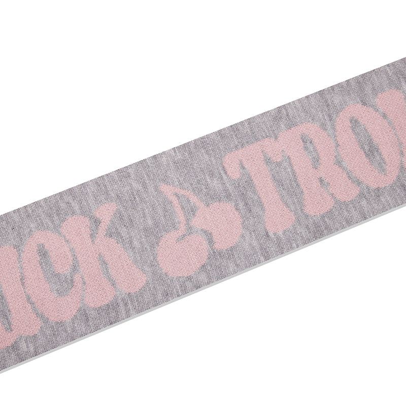 TROLLS JACQUARD KNIT MUFFLER - MELANGE GRAY