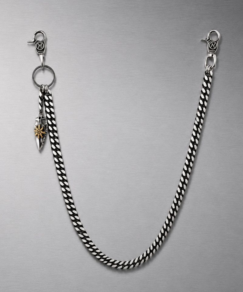 NC-402 Antique Flat Surgical Steel Curve Chain