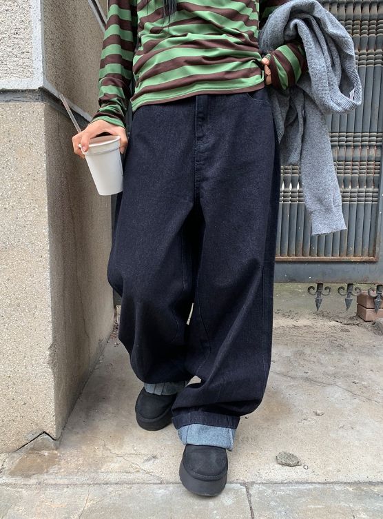BAON（バオン）の「ウェナ ストレート フィット カーブド デニム パンツ（パンツ）」