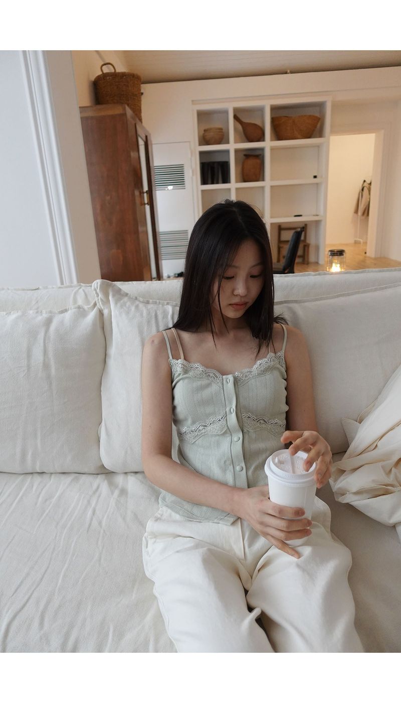 bean lace sleeveless (2C)