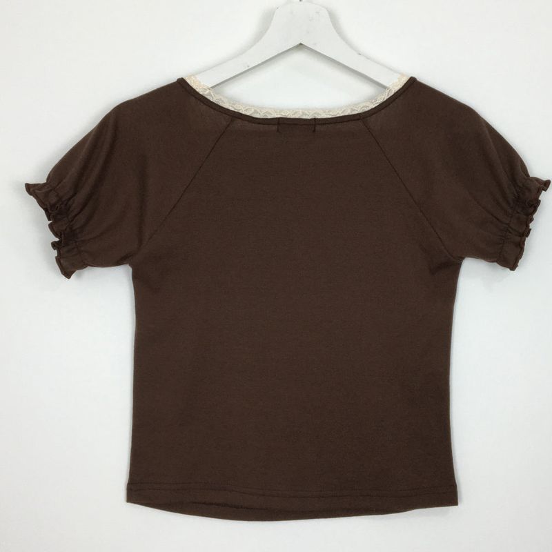 Lace shirring short sleeve(4color)