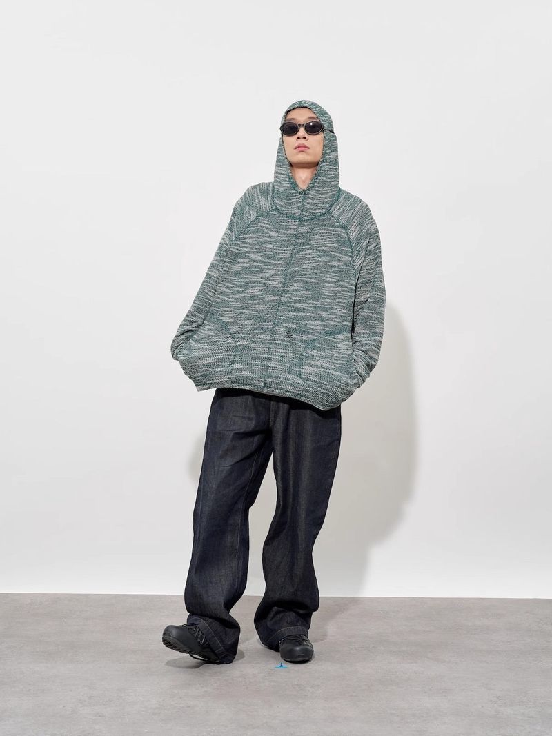 FMACM Sweatshirt in color knit with dividing press lines throughout