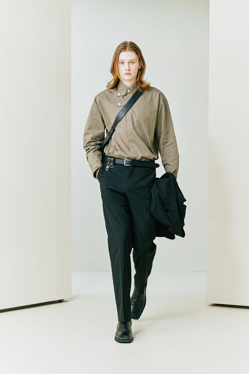 italian leather double loop belt