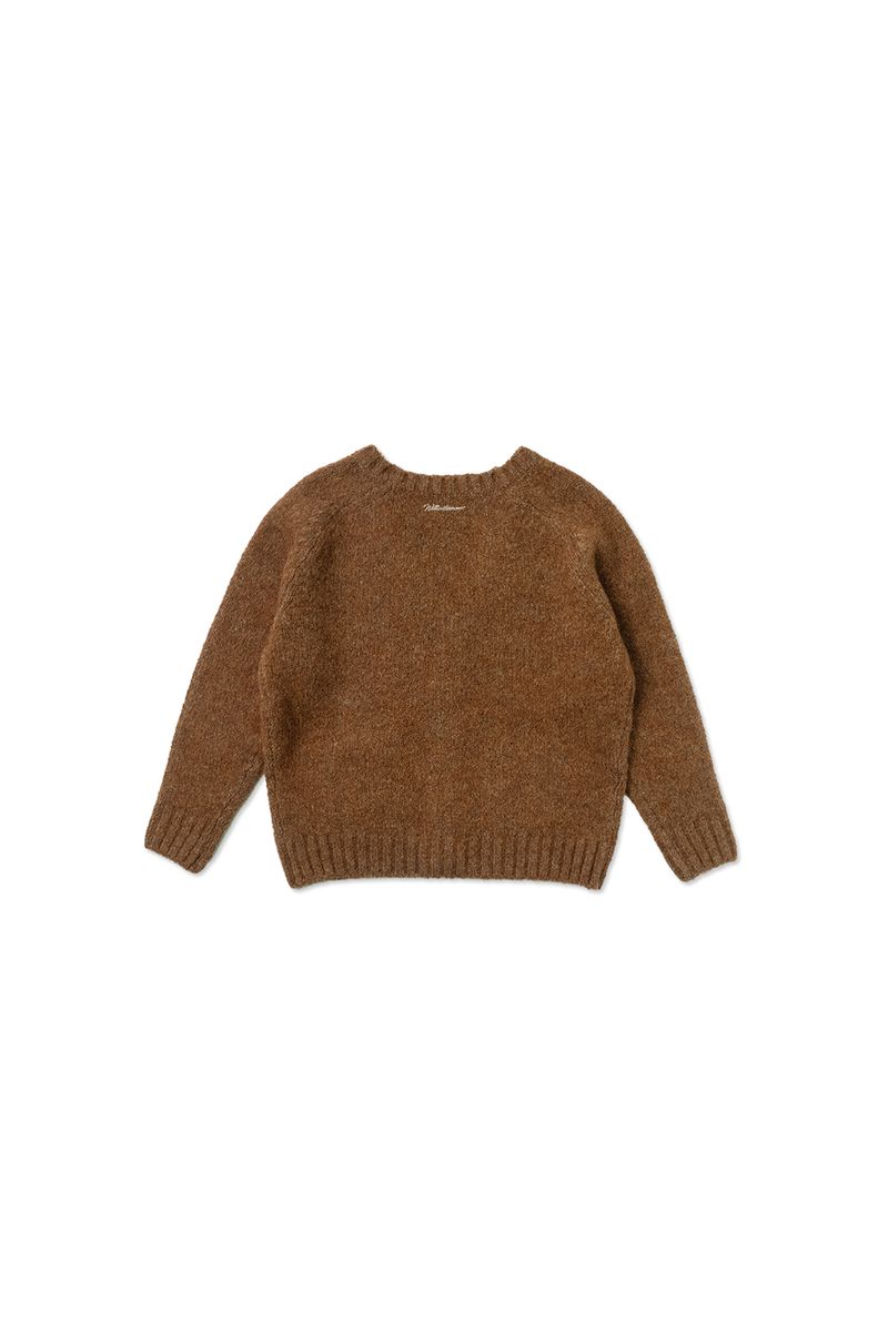 Softy alpaca cardigan_orange