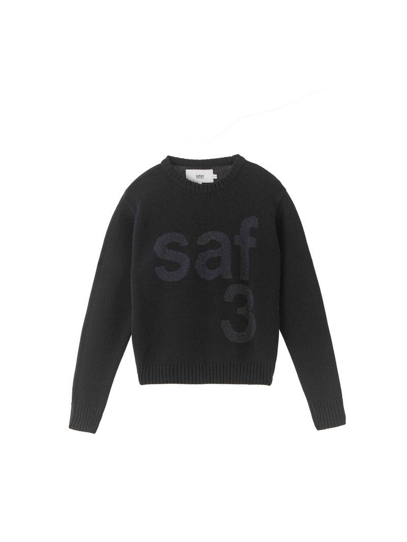 safarispot（サファリスポット）の「1/2 BASIC SAFARI KNIT (BLACK)（Tops）」