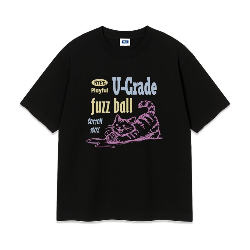 cotton cat over fit t-shirt (3color)