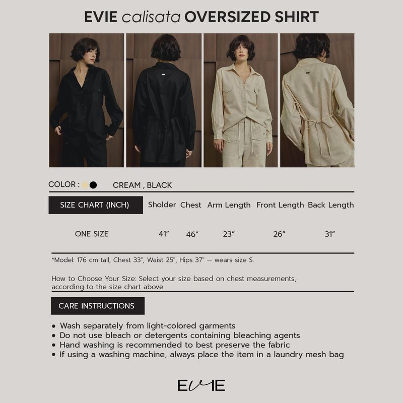 EVIE calisata OVERSIZED SHIRT