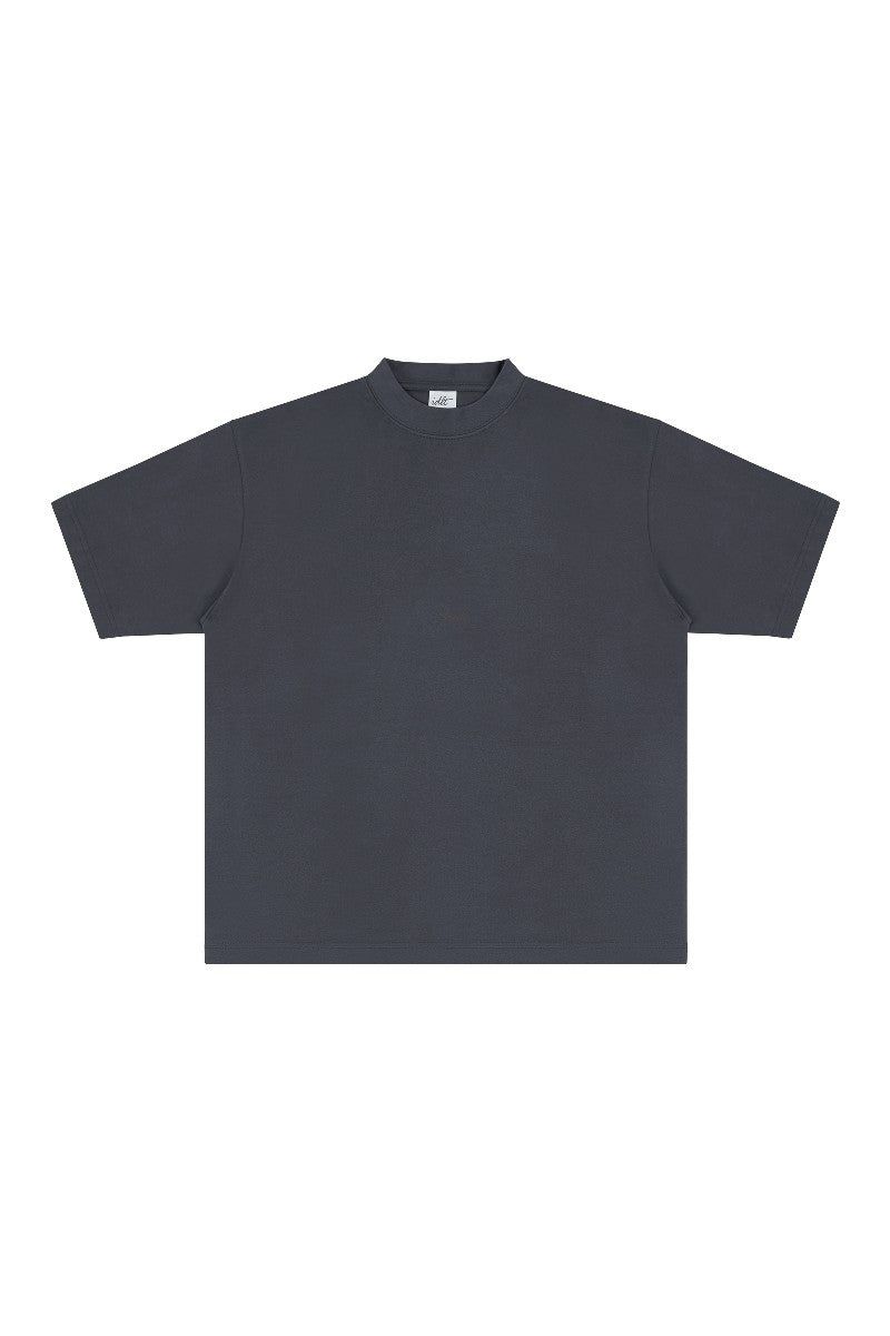 Heavyweight Cotton Mock Neck Tee