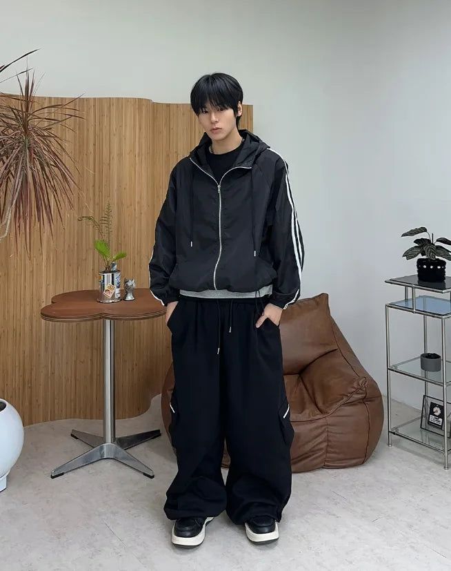 Diven Zipper Cargo Training Pants