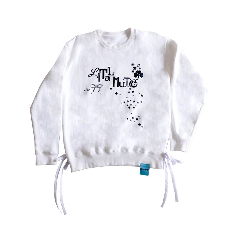 LITALMUTE(リタルミュート)の「emoji ribbon sweat/絵文字リボンスウェット(Tops)」
