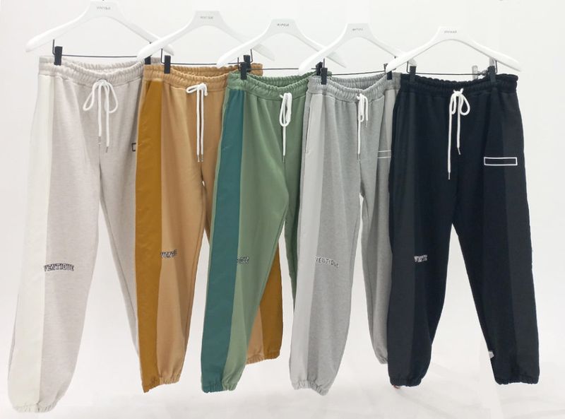VENTIQUE Square embroidery jogger PT 5color