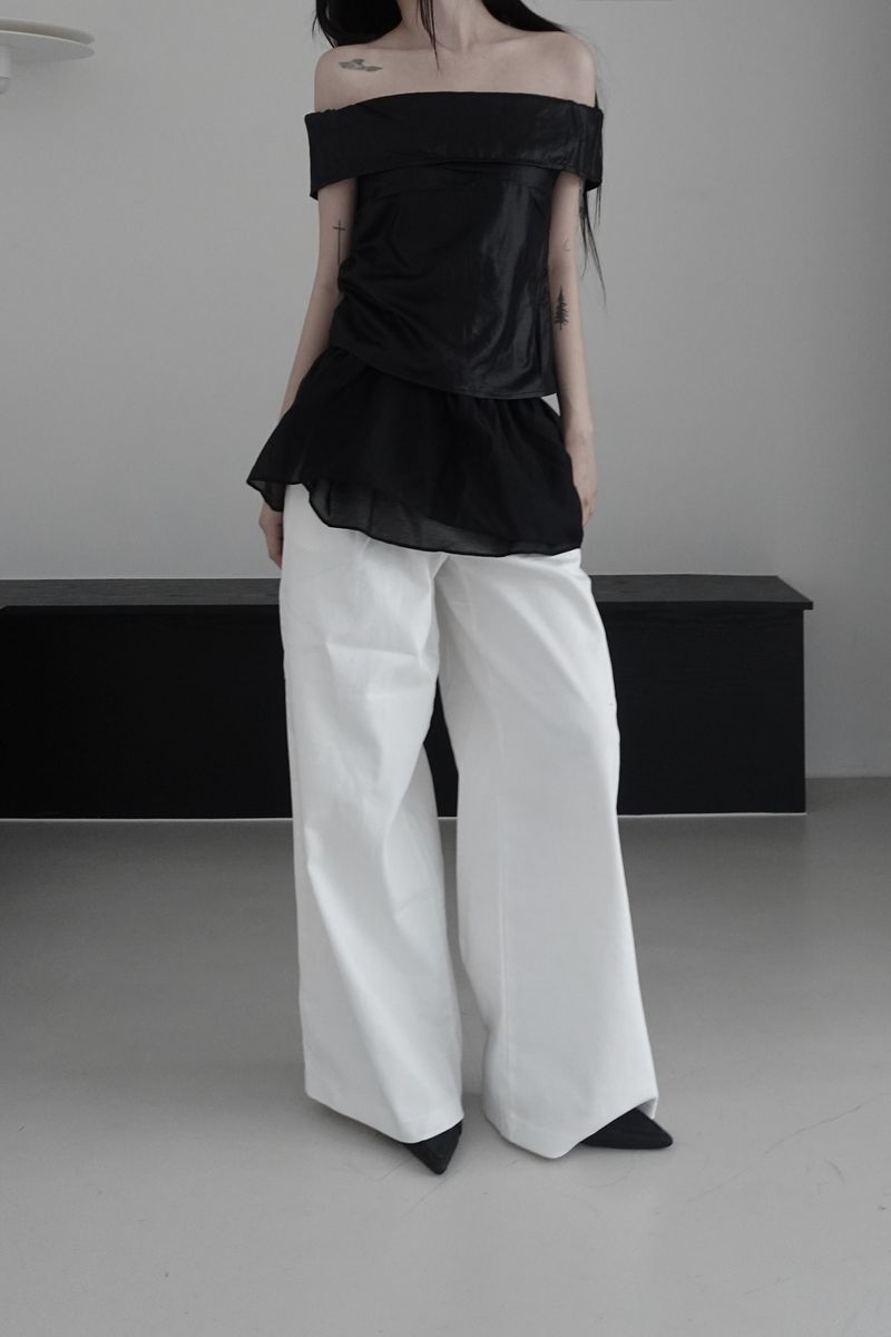 glow off shoulder top (2color)