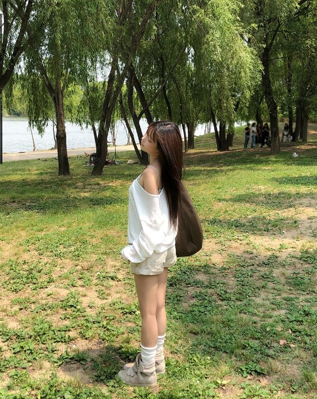 Reason See-through Deep V-Neck Long Sleeve