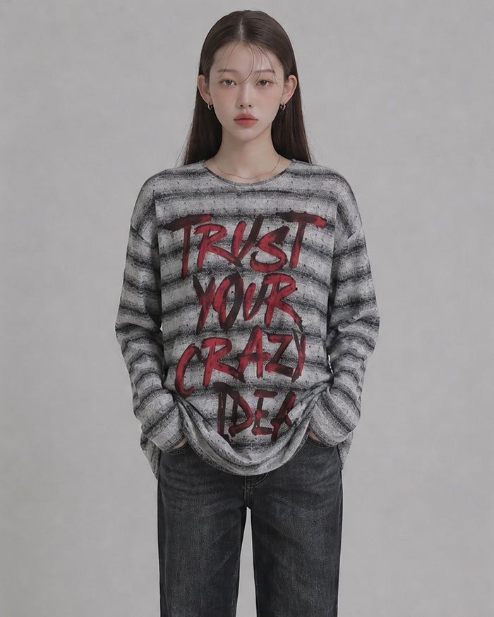 (UNISEX) Trust Stripe Knit