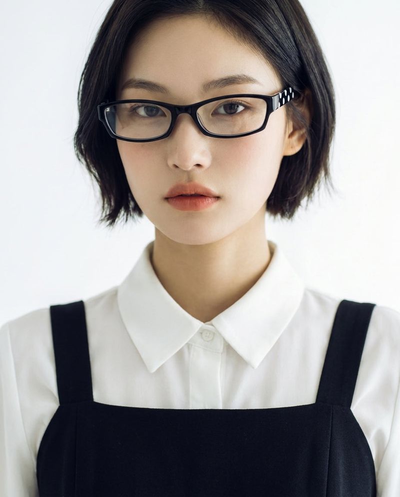 DOT SQUARE GLASSES (2COLOR)