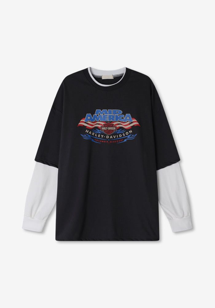 AMERICA Layered Long Sleeves