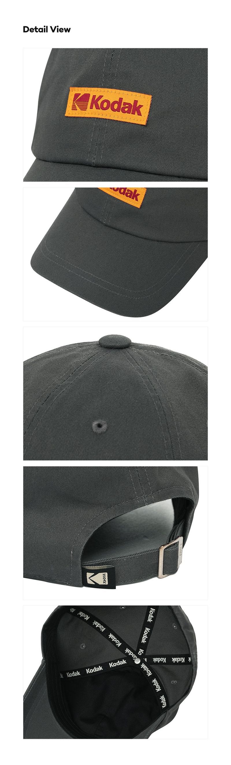 COLORPLUS BALL CAP【CHARCOAL】