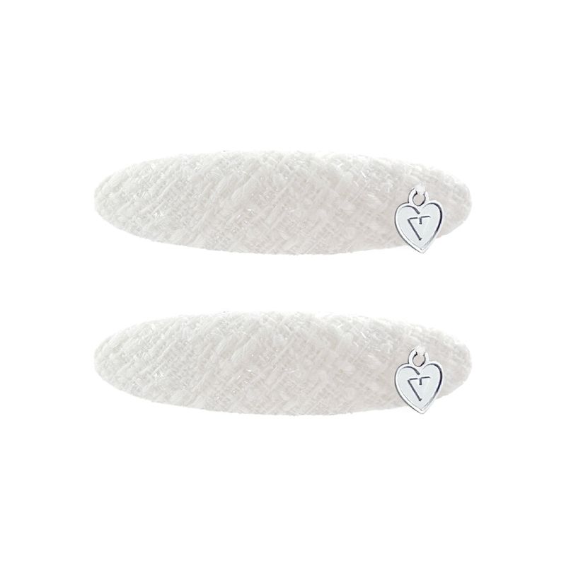 Glitter Tweed Logo Hairpin