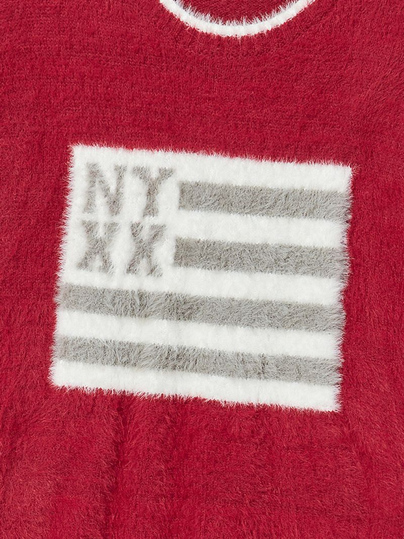 NYX FLAG KNIT RED