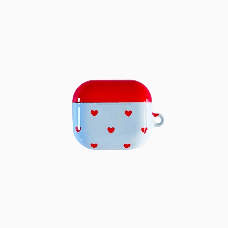 blue love dot AirPods case
