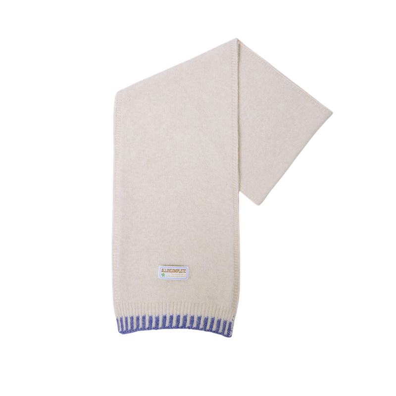 Piano Knit Muffler (Ivory)