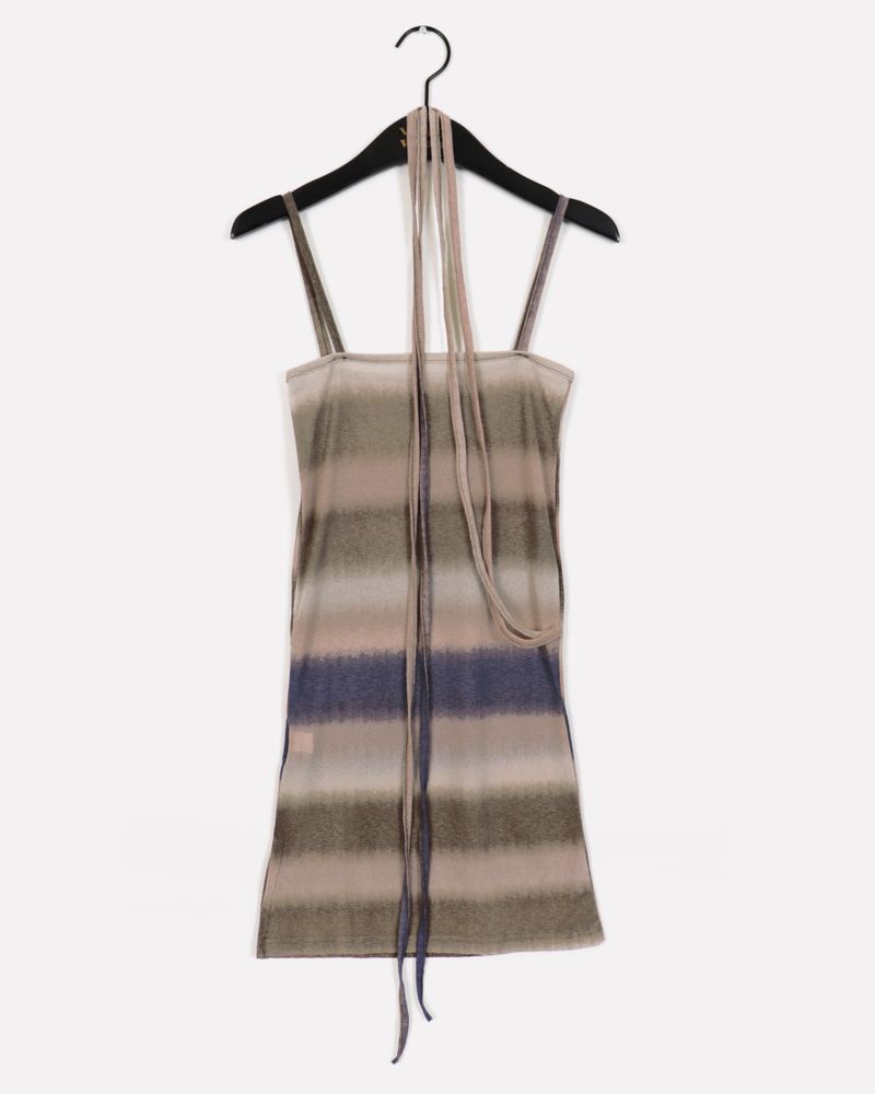 Jardine Gradient Choker Strap Layered Sleeveless