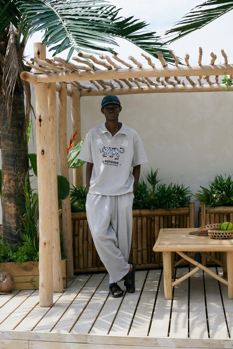 PIN-KNIT BALLOON PANTS (Gray)