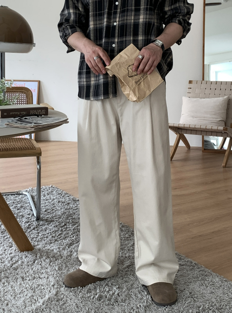 LOOKPLE（ルックプル）の「Look Wonderant 3-Layer Lengths Round Tuck Wide Banding Pants（Pants）」