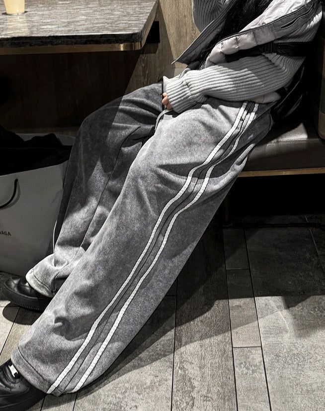 Low Washing Unbalanced Sagging Pants