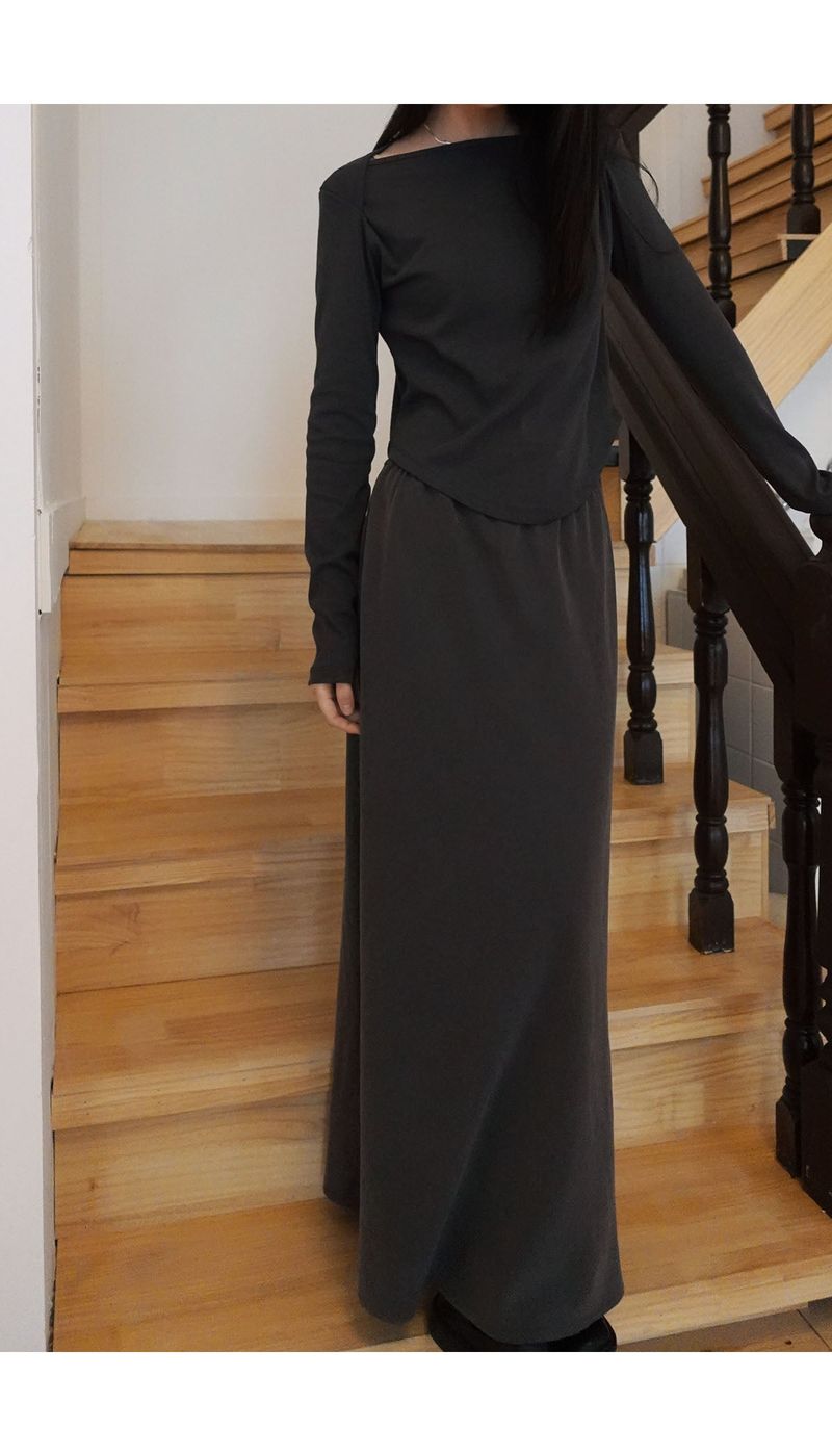 Ayla cupra maxi skirt